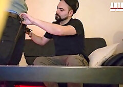 Hairy muscle hunk Antogoeshunting seduces handsome straight guy Cdsissylena