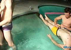 Undie 4-Way - Hot Tub Action - Mike, Jeremiah, Zack Kenny - UndieTwinks