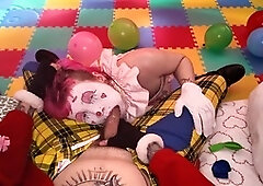 Clown makeup, face painting