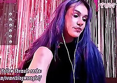 long blue haired russian shemale with Tattoos and body piercings webcams solo