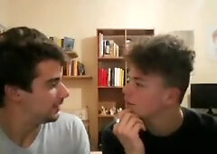 Italian Cute Shy Friends Show Their Hot Round Butts On Cam