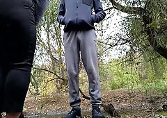 Mother I'd Like To Fuck after pissing on the street takes me away