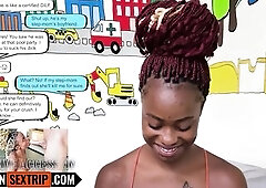I knew this TAUT EBONY TEEN always dreamed of Miami... guess her BOYFRIEND at no time made it happen. This babe showed up acting sinless then took eac