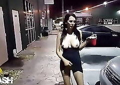 Drunk Club Hotty Going Home