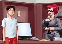 Cartoon porn games, big tits milf