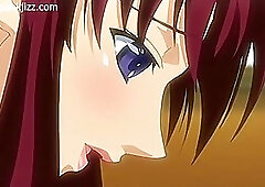 Shy redhead, with a very big tits is sucking her partner’s big, hard cock, on the floor