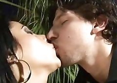 Passionate sex between beautiful exotic bubble butt tranny and dude