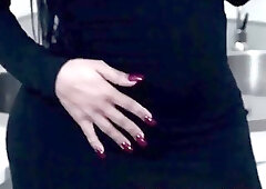 Ravishing shemale babe gives a long and sloppy blowjob POV