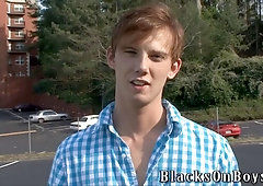 Queer slut gets picked up by a black fucker