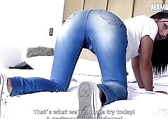 Colombian Babe Lorena Castro Oily Bang with Large Ramrod - CARNE DEL MERCADO