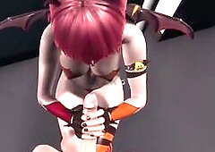 Shermie Red Succubus Halloween CG Anime Animation – Fellatio, Tugjob Service & Hardcore Deepthroat Throat Screw In Playgirl Elect two