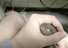 I Tried Massaging My Balls And Masturbating My Skin With My Foreskin Dick