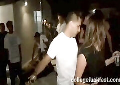 College wench doggystyled at frat party