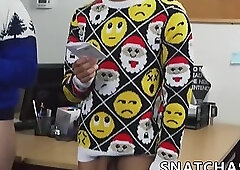 Christmas office group anal to improve the teams spirit