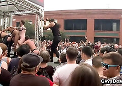 Folsom Street Fair Gay BDSM Public Group sex