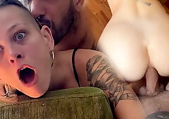 "wrong Hole!!" Butt She Liked It. First Time Anal, Rough and Passionate Coupl...