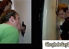 Straight guy conned into gay blowjob by girl