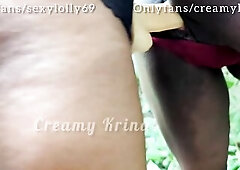 Squirting in the woods with my dom ally