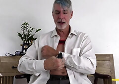 Horny Stepdaddy Richard Lennox Tries On Sex Toy For His Fans
