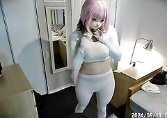 Pinky Nina Pt1! Feel your rubber comics girlfriend's body and her glamorous masked face!
