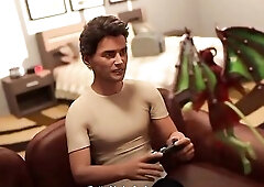 In this gameplay my mother i'd like to fuck stepmom sucks my jock in the kitchen and I screw her hard and i cum in her charming face.
