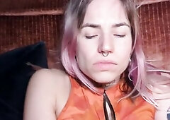 Late night bang - Biggest load on her rectal hole