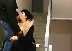 Russian Amateur Girl Sucks Her Husband's Dick at Home