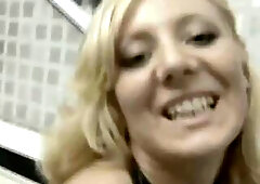 Youthful Bitch Takes a Large Dong in the Baths