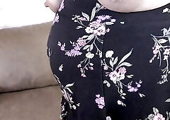 Having unprotected sex with her lover, this wife with massive bazookas and a very bushy preggy snatch got a giant impregnation creampie, which this ba