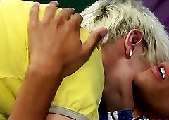 Skinny twink takes a cock in his ass after blowjobs