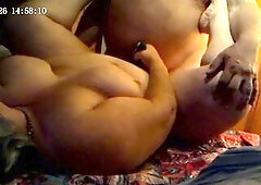 Dad blesses Babygirl with multiple orgasms whilst that babe plays with the magic wand.