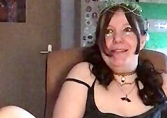 Nymeria Malfoy playing herself with golden snitch, Slytherin cosplay