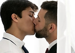 Mormon boys Elder Argos and Elder Wolf fuck anally