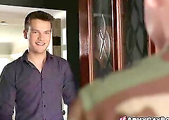 Evan Landers spreads his legs for Scott Finn anal sex