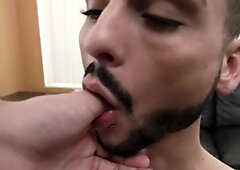 LatinLeche.com: Handsome Gabriel Knight supermodel rides a hard dick sex tape