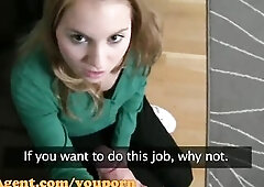 FakeAgent HD Innocent blonde in casting interview