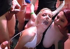 Urine pee slut rides cock