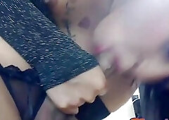 Nonstop self sucking cum in mouth tgirl