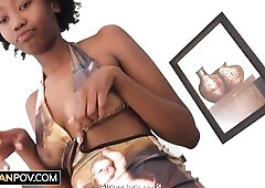 Breasty 18yo Black Hawt Shaggy Snatch Screwed At Amateur Daybed Casting