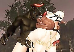 Femboy gets bound up and screwed by a thick cocked boy