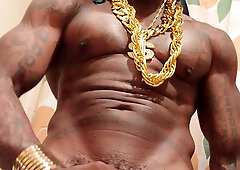 BIG BLACK COCK Idolize Hallelujah Johnson ( can you Scent my Arse)