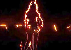 exhibitionist sexy wife showing her all tanned body