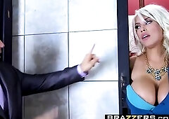 Brazzers - Large Boobs at Work - Bridgette B Xander Corvus - Stuck In The Elevator