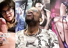 Marvelous Freckled Transgender Gal Cumming All Over Her Glamorous Face