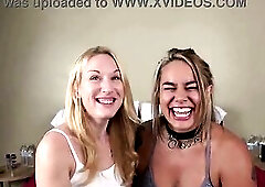 Despairing Amateurs Misty Riley Dakota and Misty get their constricted snatches pounded hard by large white knob