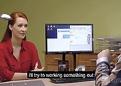 Loan4k. busty redheaded milf has xxx with a dangled fellow who can help her