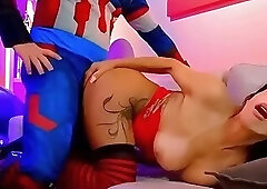 Taking a Cock, Fucking Deliciously, Taking a Hammer from Captain America