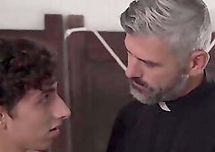 Twinks Fuck In The Church's Back Office
