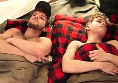 Scouts Bareback Threesome in Tent