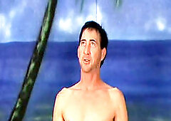 Locker room jerk off session with muscular guy in locker area